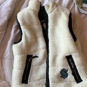 Seattle Kraken Reversible Sherpa Full-Zip Vest NHL